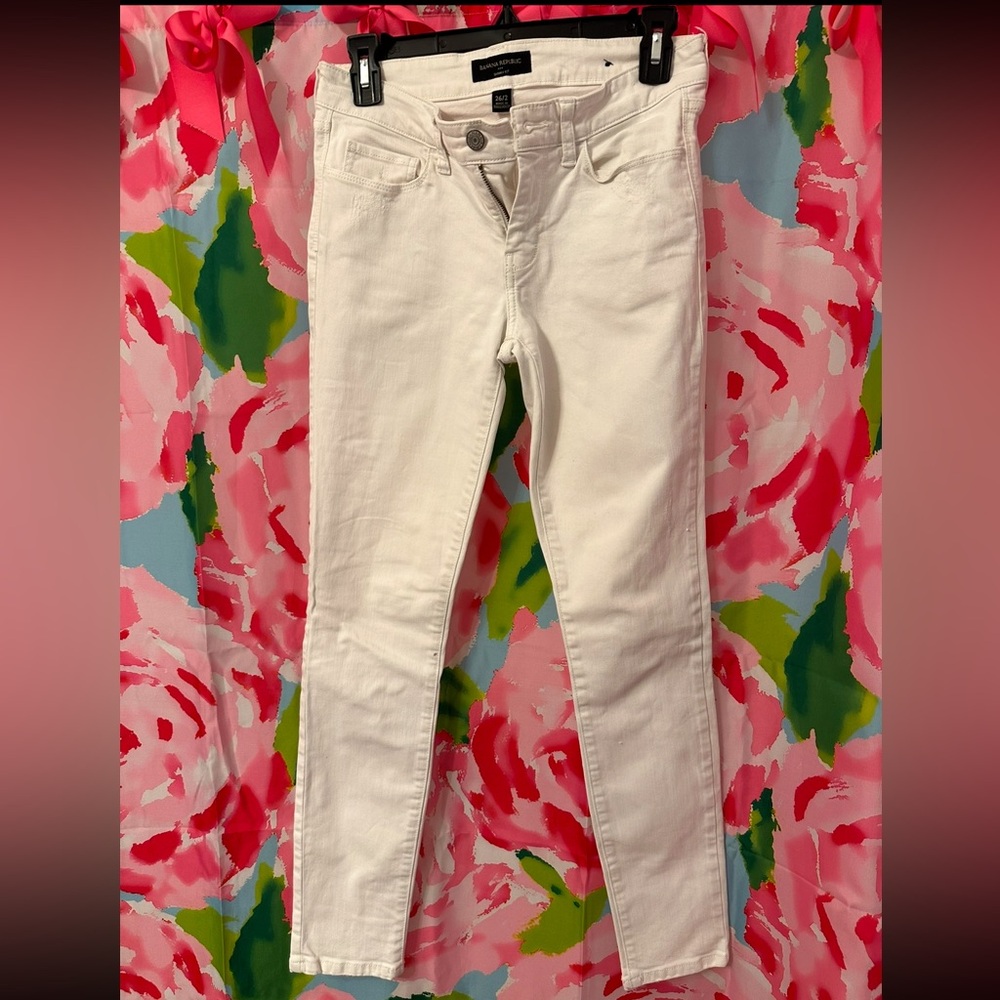 Banana Republic Women's White Jeans